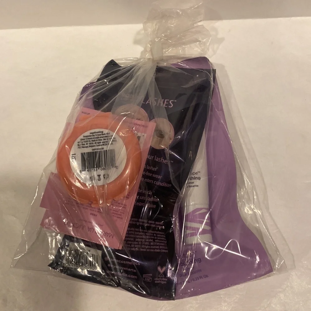TARTE 4p Blush, Lip Balm, Mascara, Primer NIP Sealed $60 Travel Sizes